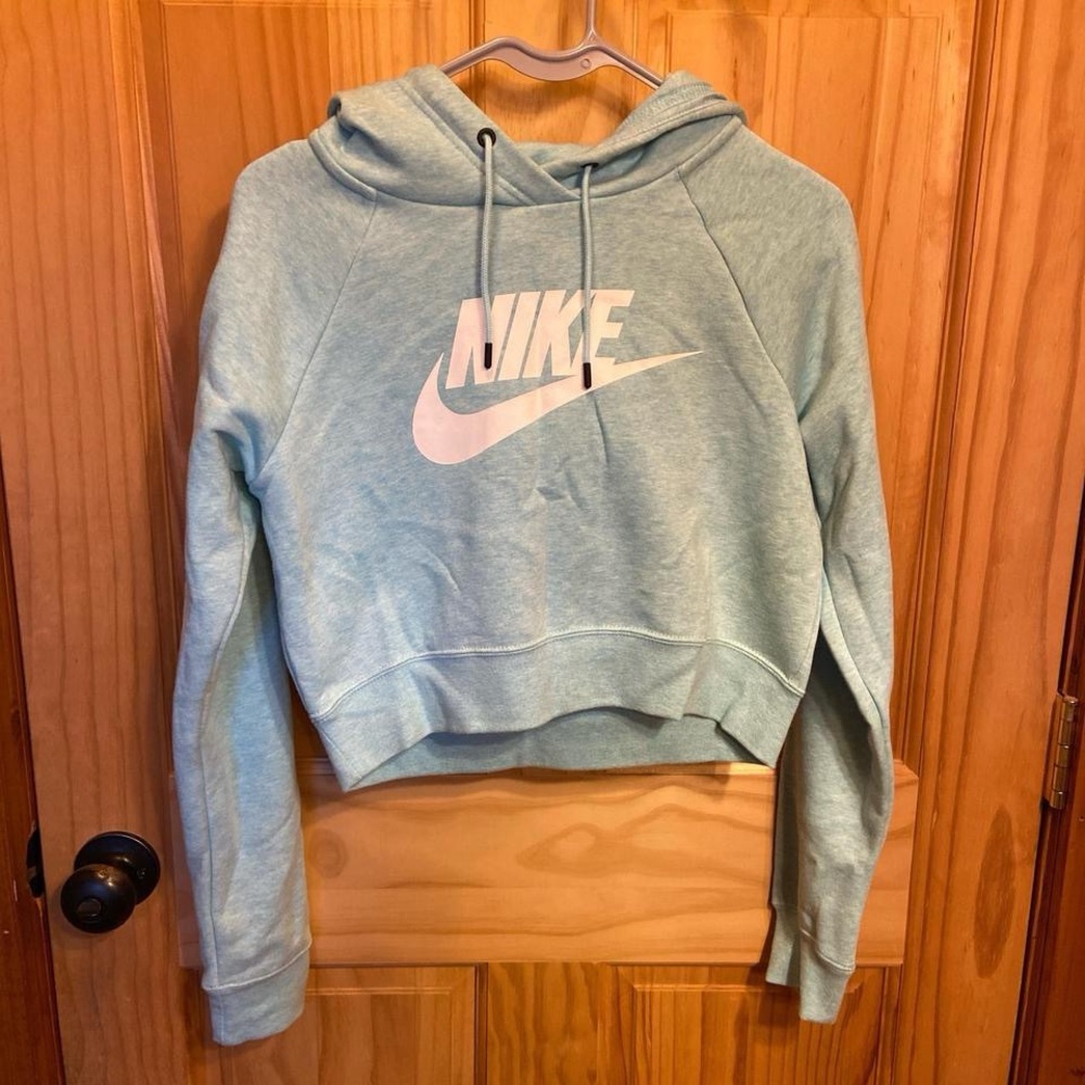 Nike Women's Light Blue Hoodie
